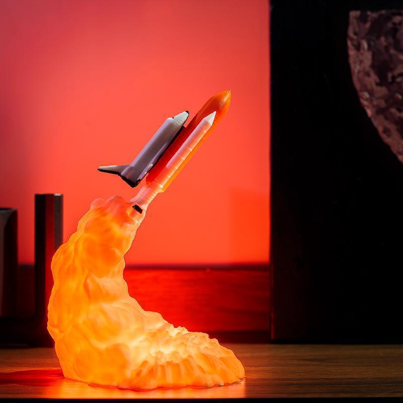 3D Printed Rocket Lamp