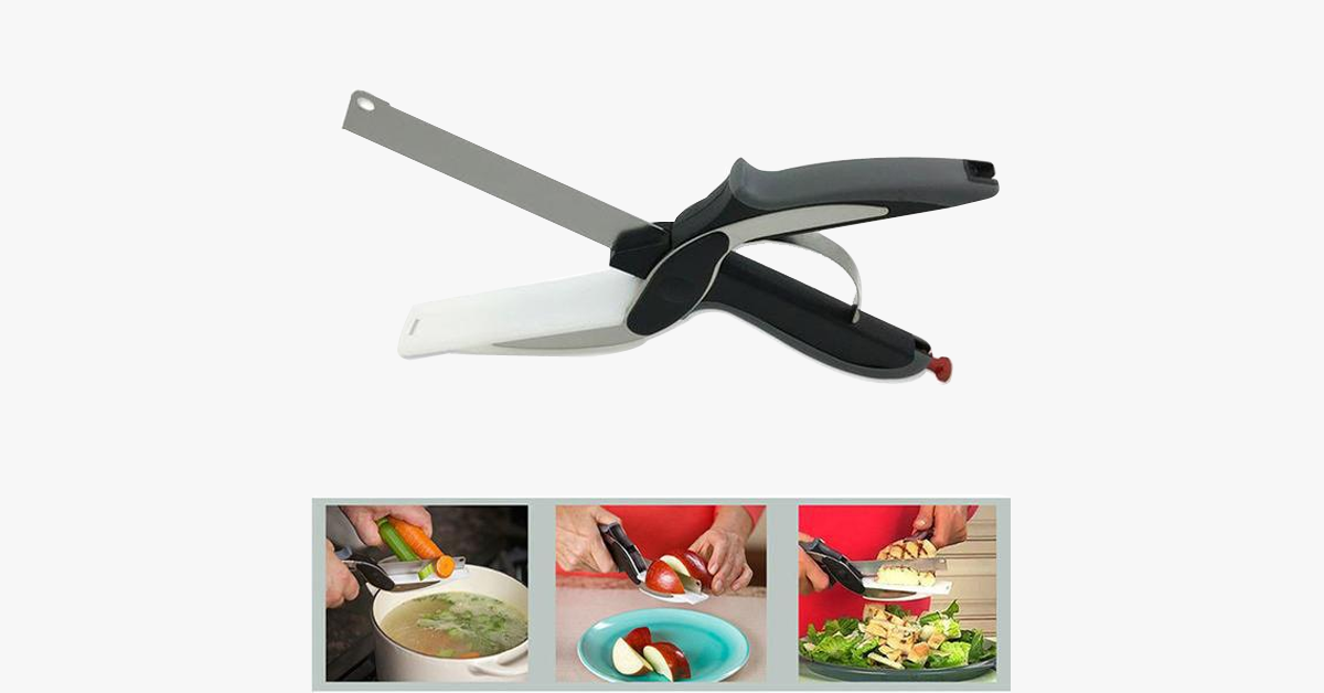 2 in 1 Stainless Steel Food Chopper with Comfort Handle - Chopping becomes smart