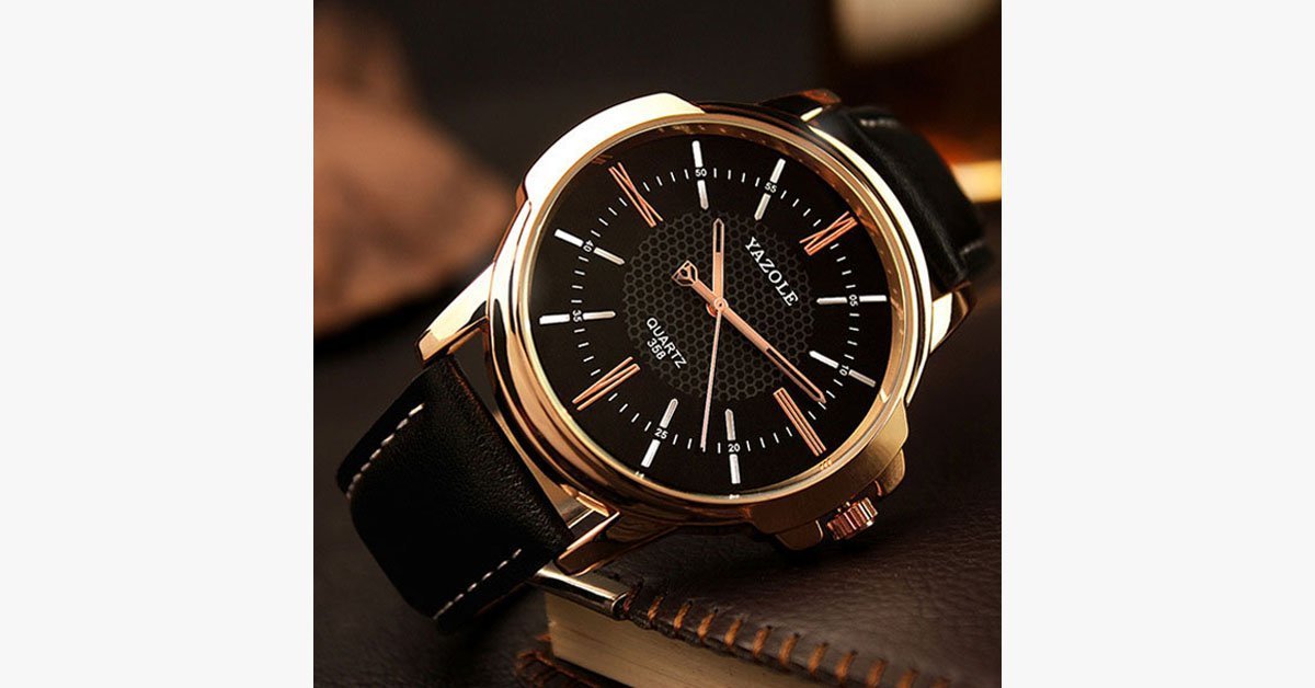 Quartz Men’s Wrist Watch – Absolute Beauty in Rose Gold