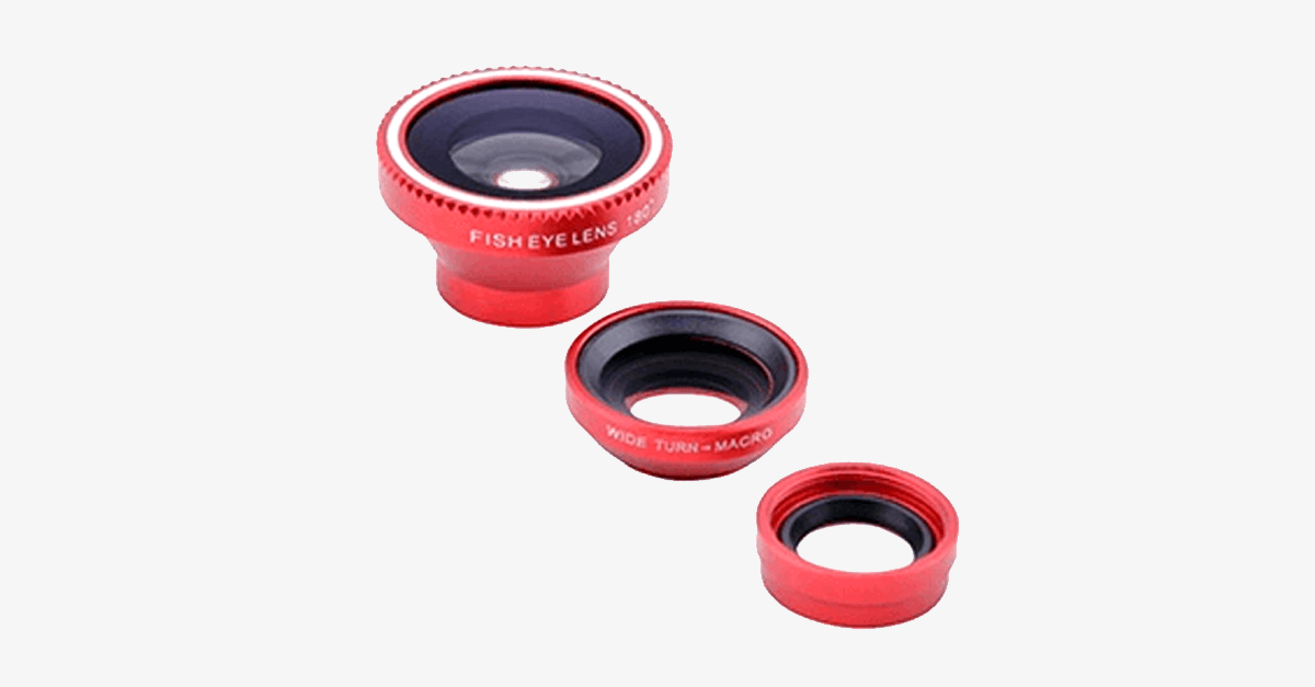 3-Piece Camera Lens Attachment Set for iPhone And Android – Click Better Pictures!