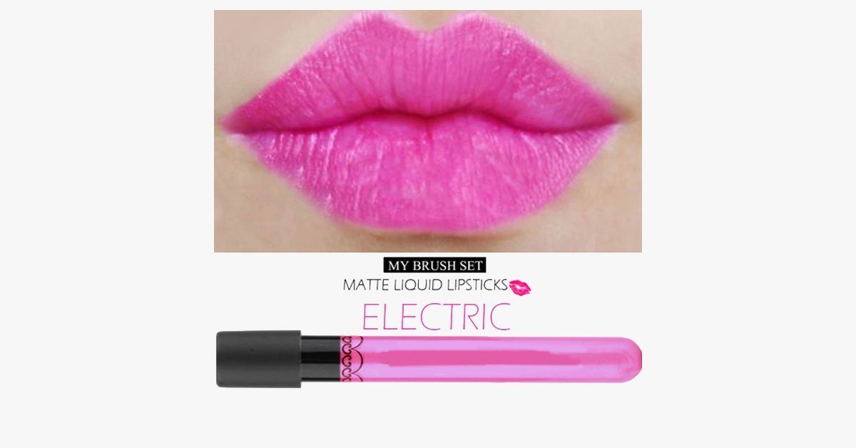 Electric Matte Lipstick - Lasts up to 8 Hours - Pink Shade