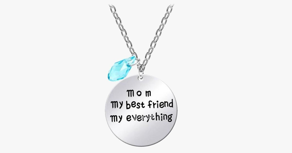 Mom My Best Friend Necklace