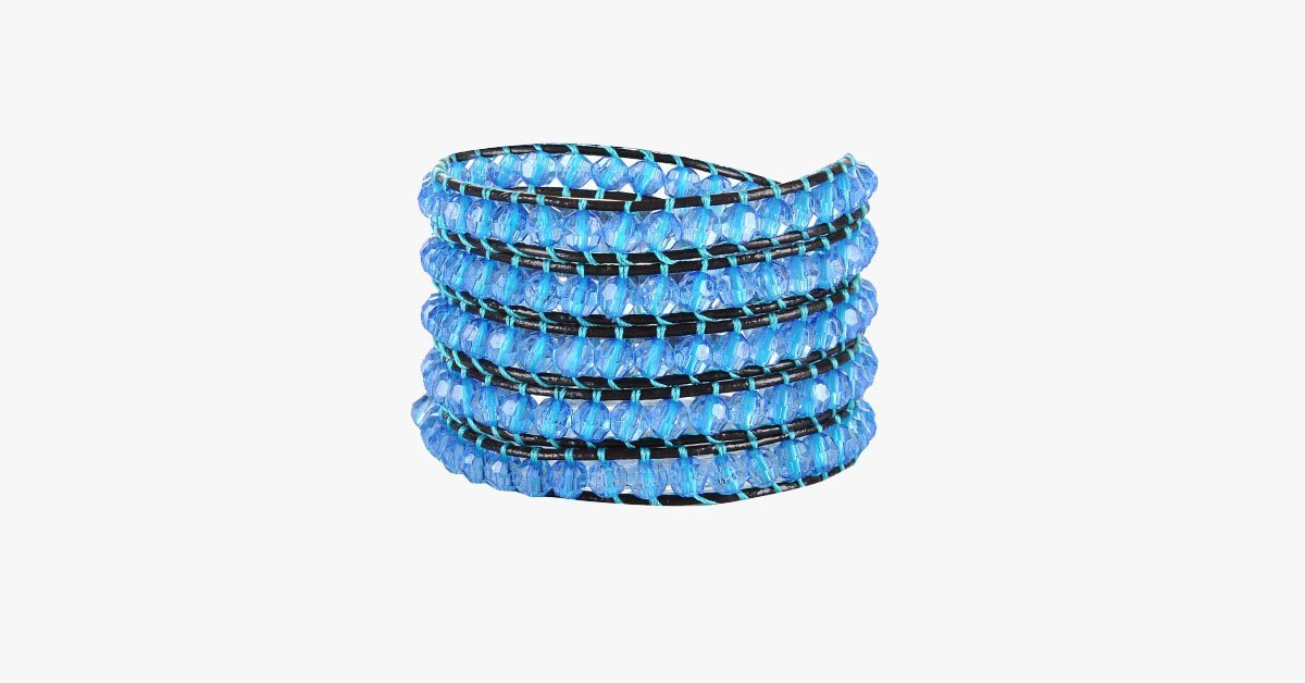 Blue Thunder Wrap Bracelet