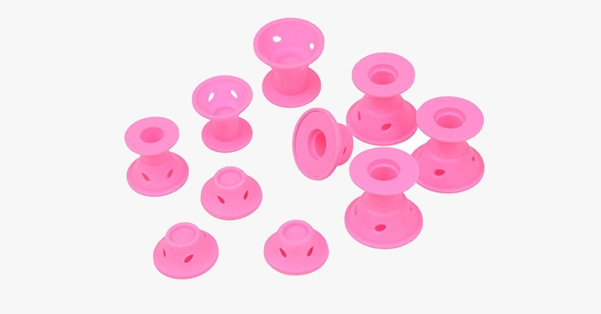Silicone No-Heat Curlers