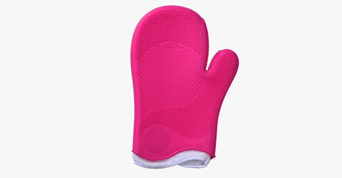 Glove Makeup Brushes Cleaner- Clean Your Makeup Brushes Conveniently