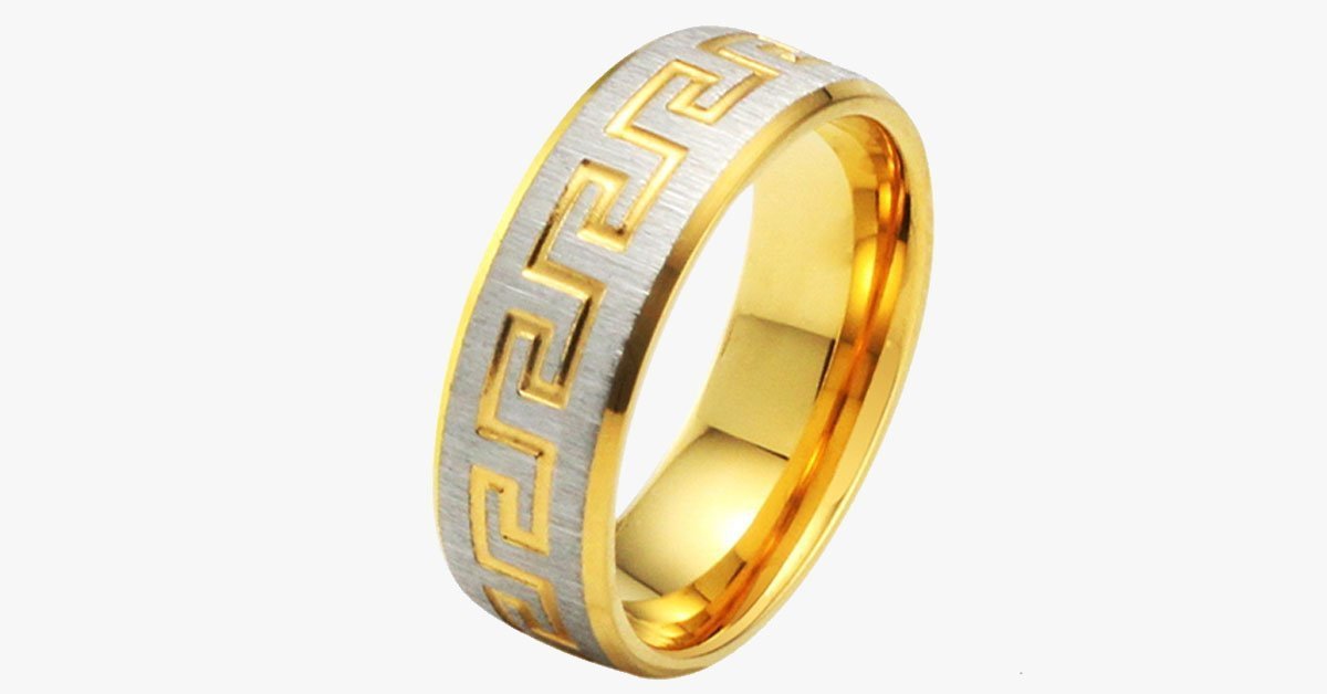 Golden Sunrise Men's Ring
