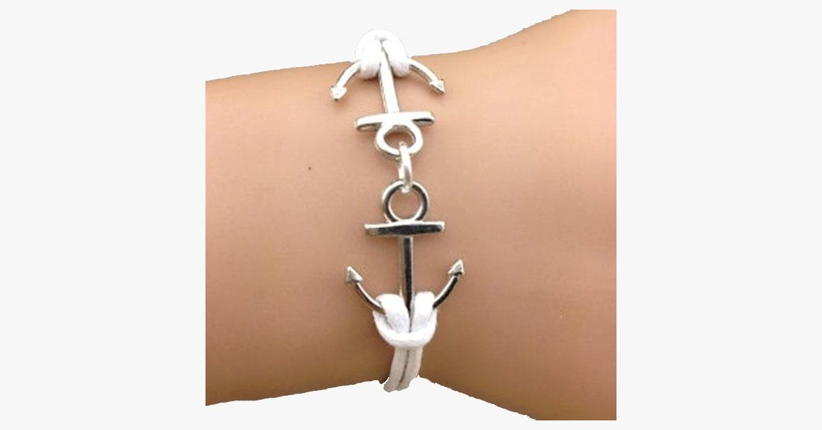 Double Anchor Bracelet