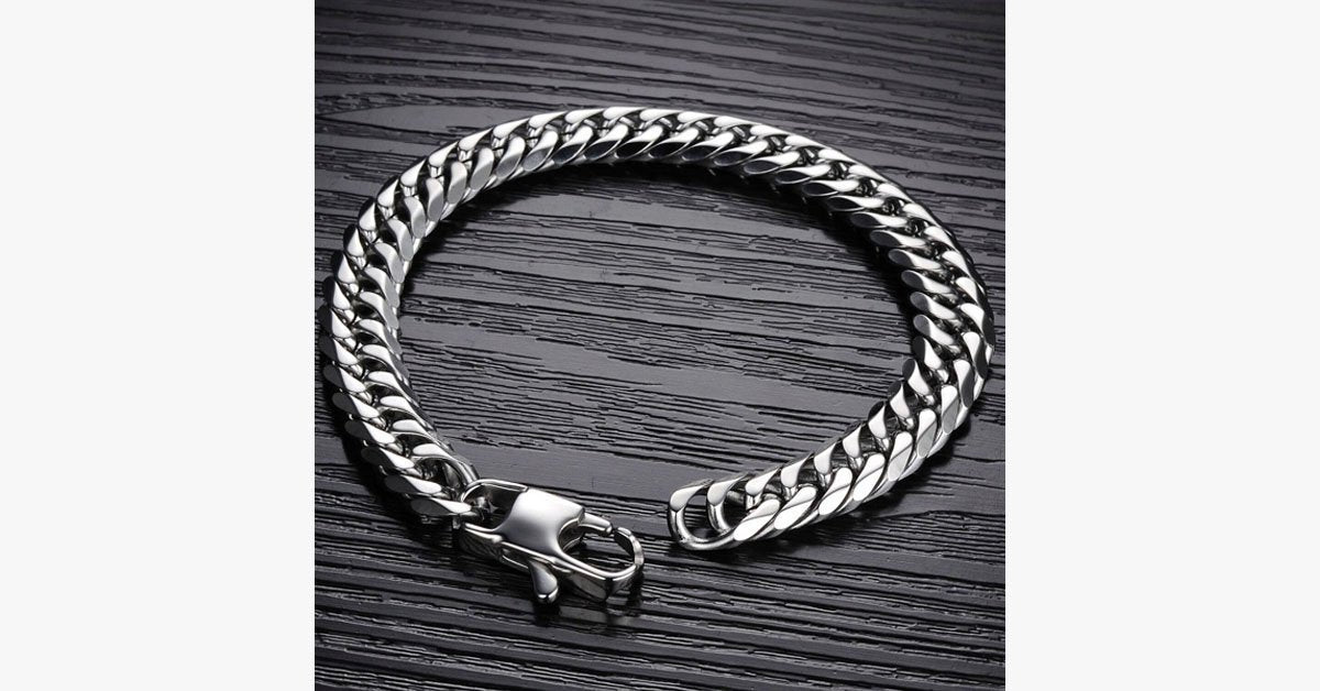 Silver Chain Bracelet – Extremely Durable – Add a Dash of Charm to Your Overall Look!