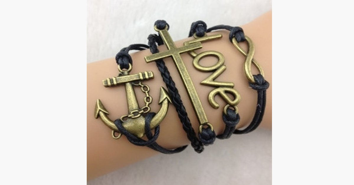 Infinity Love Cross Anchor