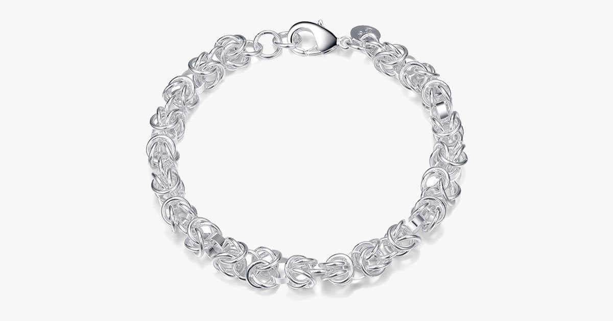 Silver Intricate Chain Bracelet