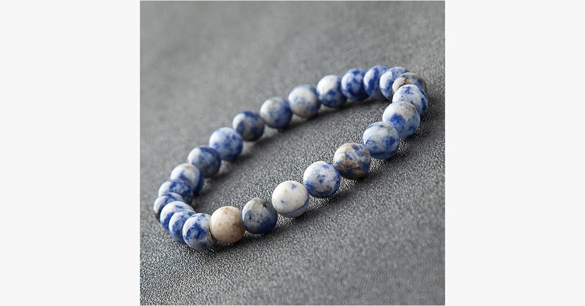 White Cobalt Yoga Bracelet