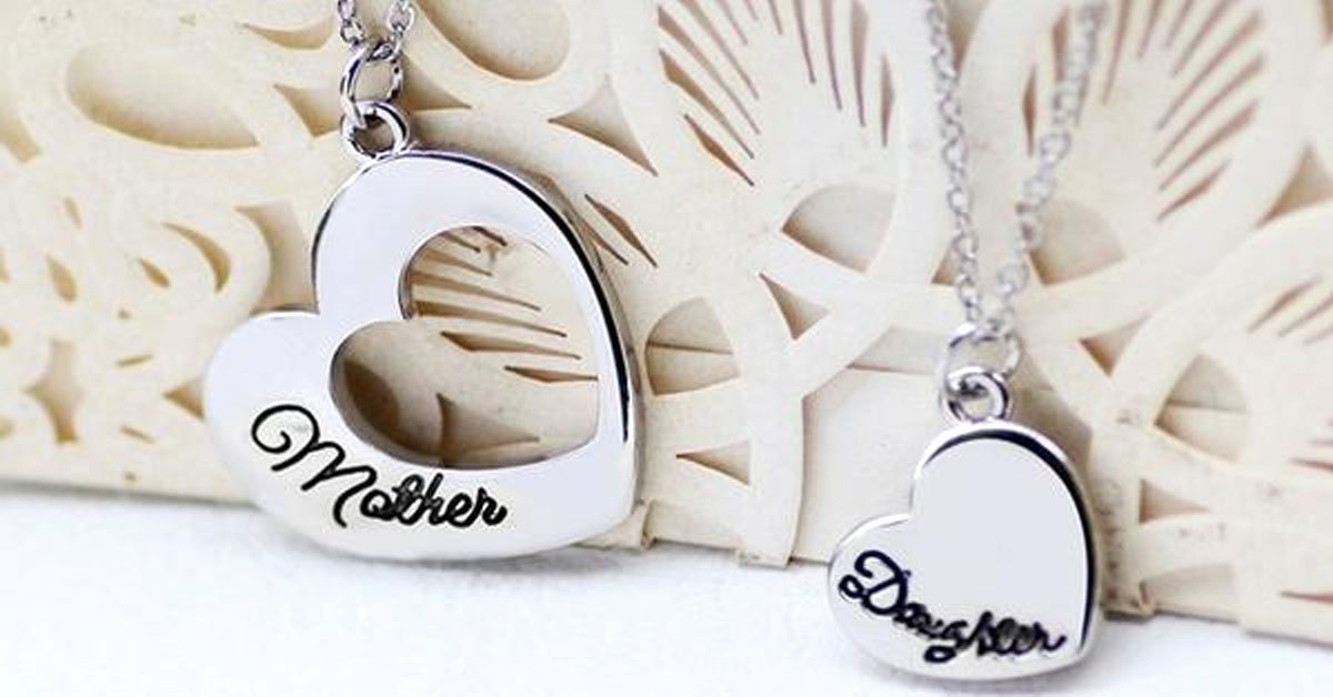 Mother-Daughter Heart Set Pendant - Perfect Way To Show Love for Your Mother/Daughter!