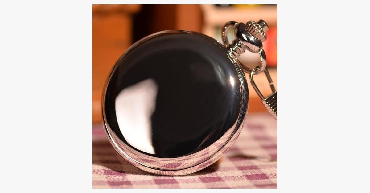 Elegant Silver Pocket Watch