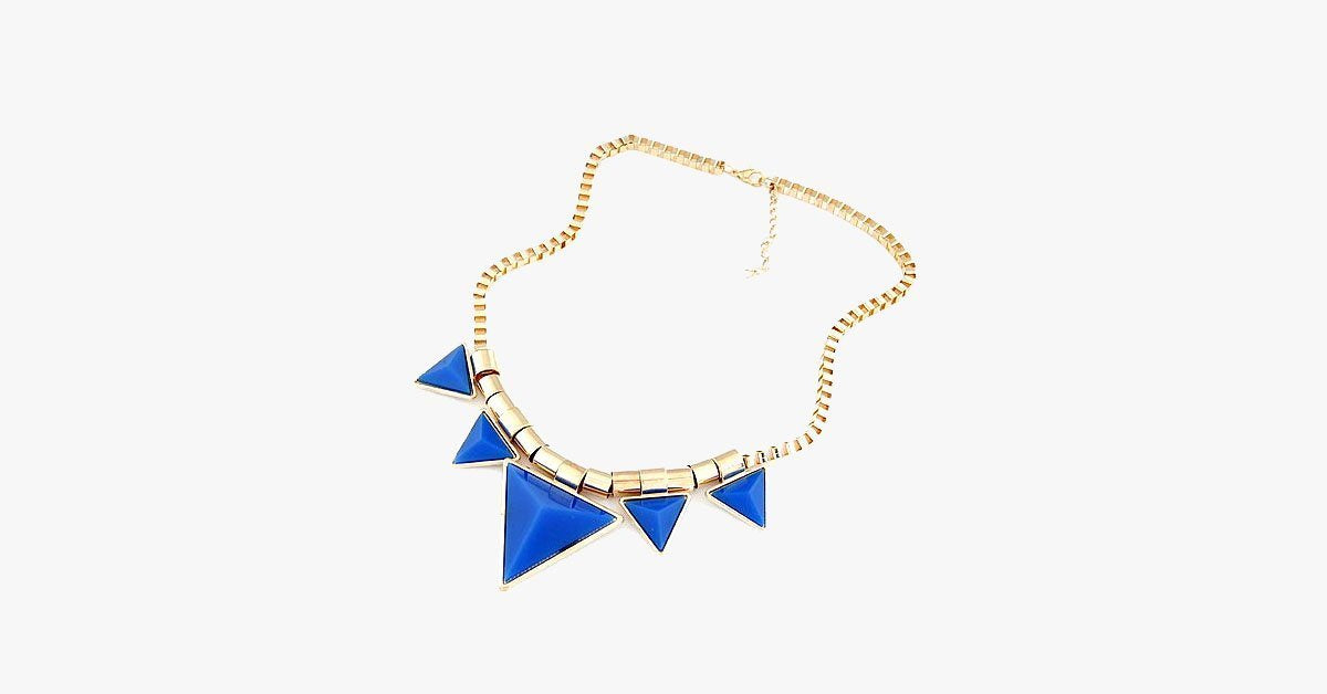 Bold Triangle Statement Necklace