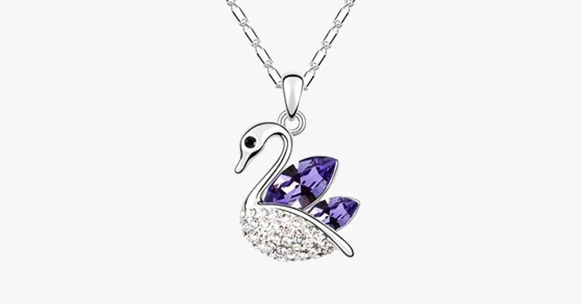 Swan Silver Plated Pendant