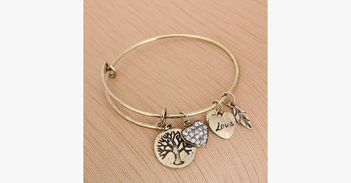 Tree of Life Charm Bangle