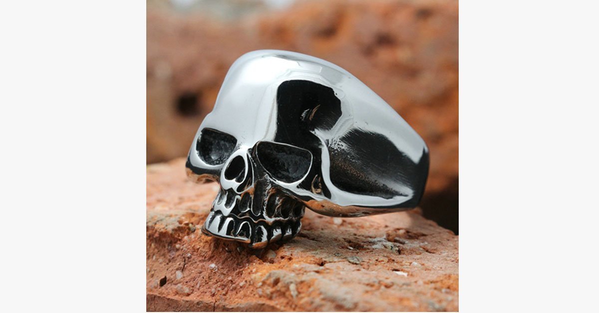 Men's Skull Ring - Fashionable Multicolor Ring for Men