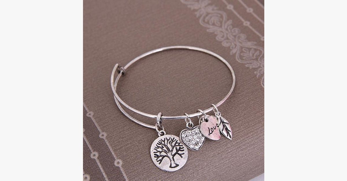 Tree of Life Charm Bangle