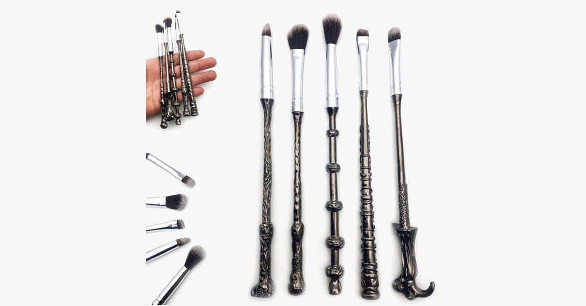 Magic Potter Wand Brush Set - Made From Synthetic Hair - Flawless Application