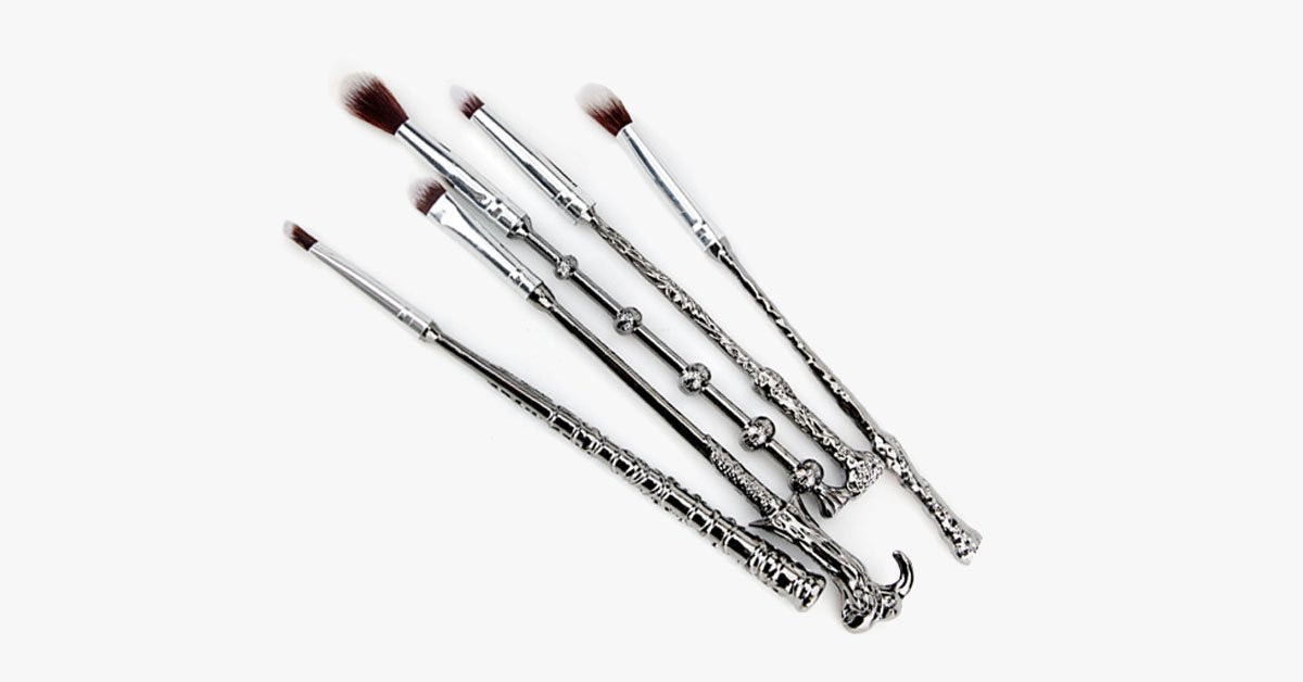 Magic Potter Wand Brush Set - Made From Synthetic Hair - Flawless Application