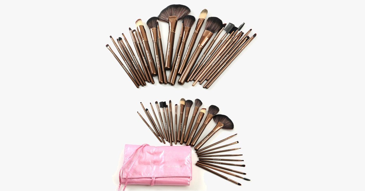 25 Piece Makeup Brush Set with Pouch – The Perfect Makeup Companion