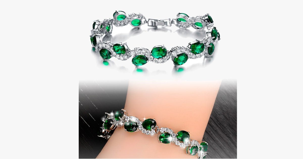 Green Emerald Exquisite Bracelet