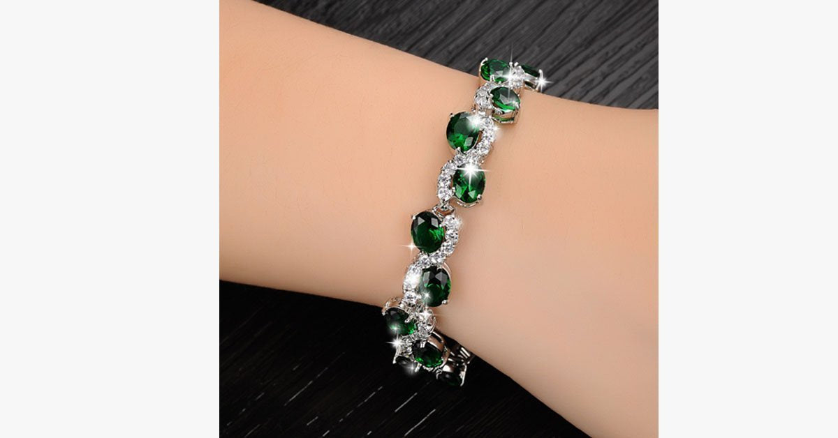 Green Emerald Exquisite Bracelet