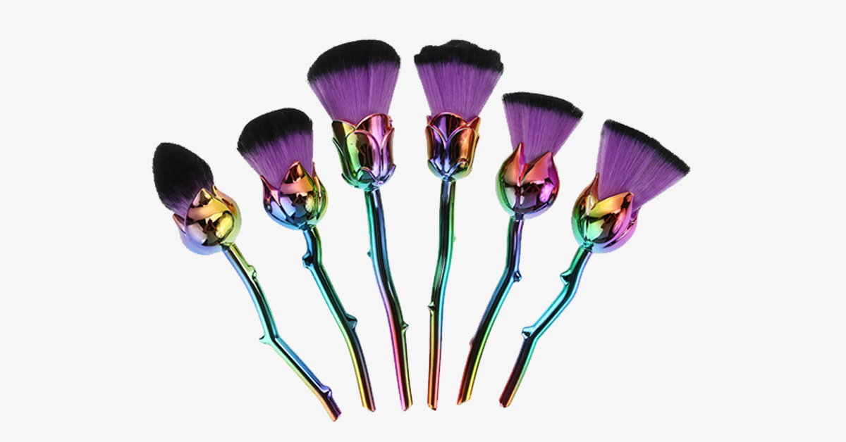 Extraordinary Rosette Brush Set – Make a Style Statement with Your Makeup Essentials