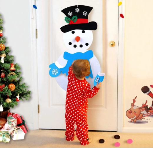 DIY Felt Christmas Tree / Snowman