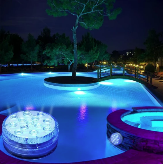 Submersible LED Pool Lights Remote Control