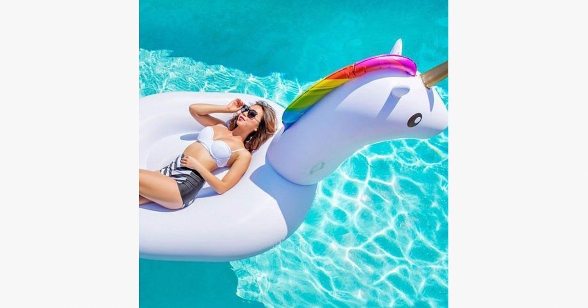 Giant Inflatable Unicorn Pool Float