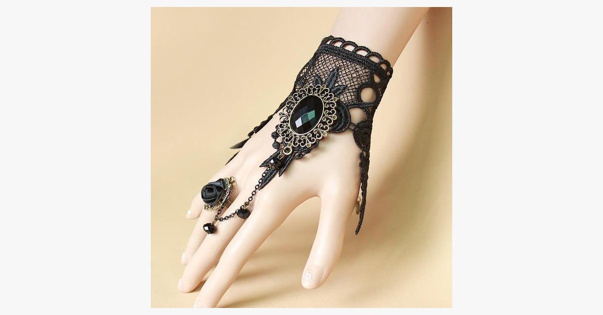 Enchanting Ring-to-Wrist Bracelet