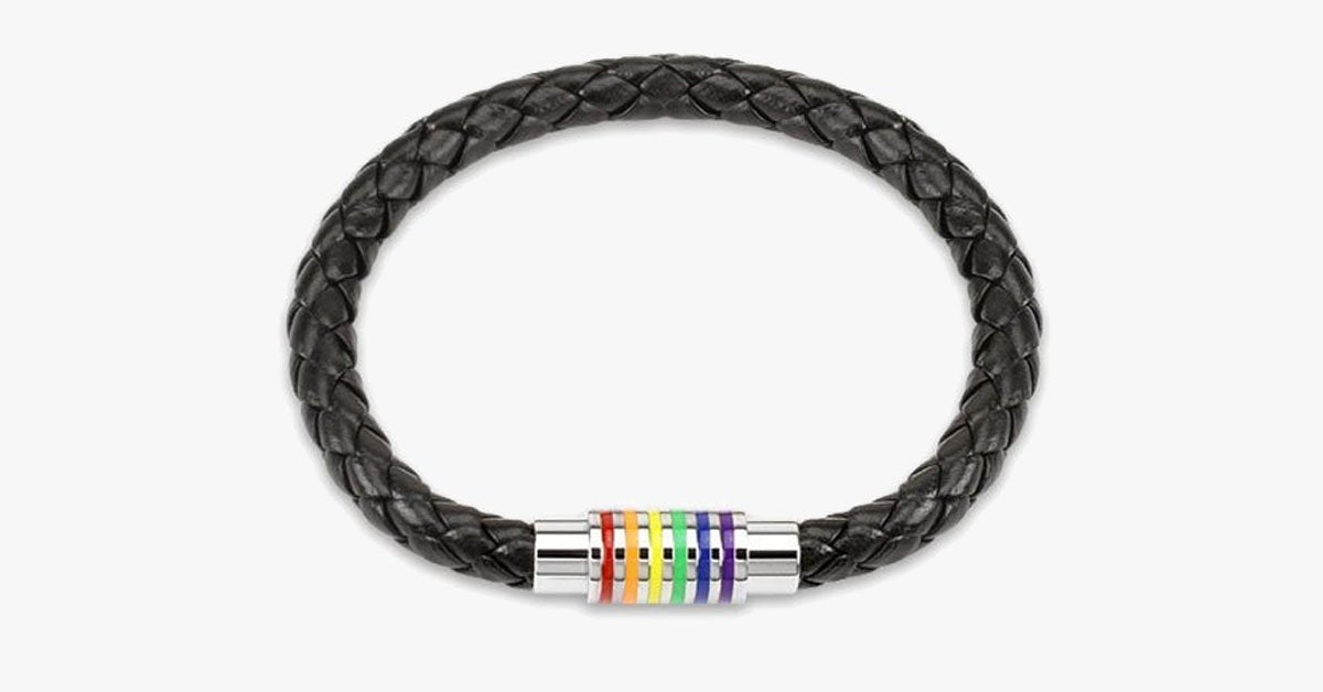 Rainbow Magnetic Bracelet - Abrasion Resistant – Show Your Support to the LGBT Community!