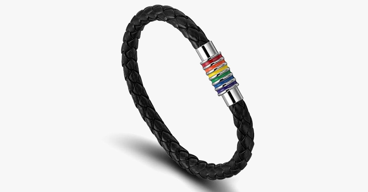 Rainbow Magnetic Bracelet - Abrasion Resistant – Show Your Support to the LGBT Community!