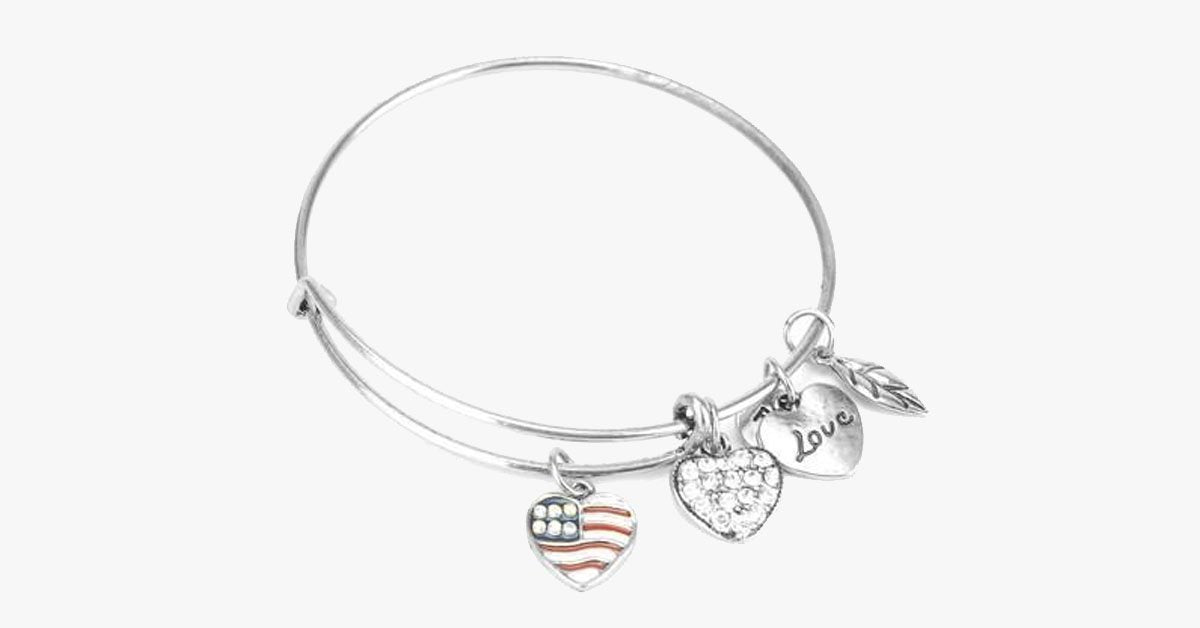 Patriot Love Charm Bangle