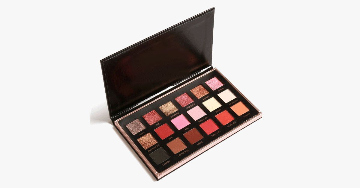 Desert Sun 18 Rich Shades Eyeshadow Palette - New Long-Lasting Makeup Collection!