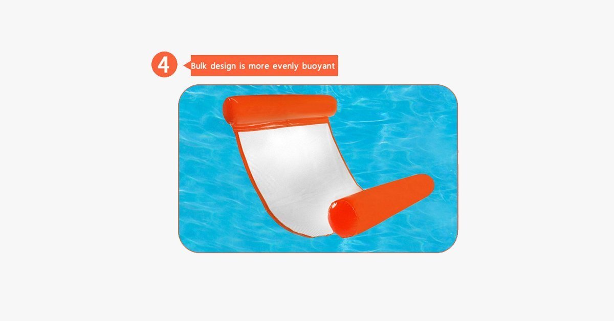 Swimming Pool Inflatable Floating Chair - Made of Plastic - Foldable, Durable & Compact - Comfortable New Design