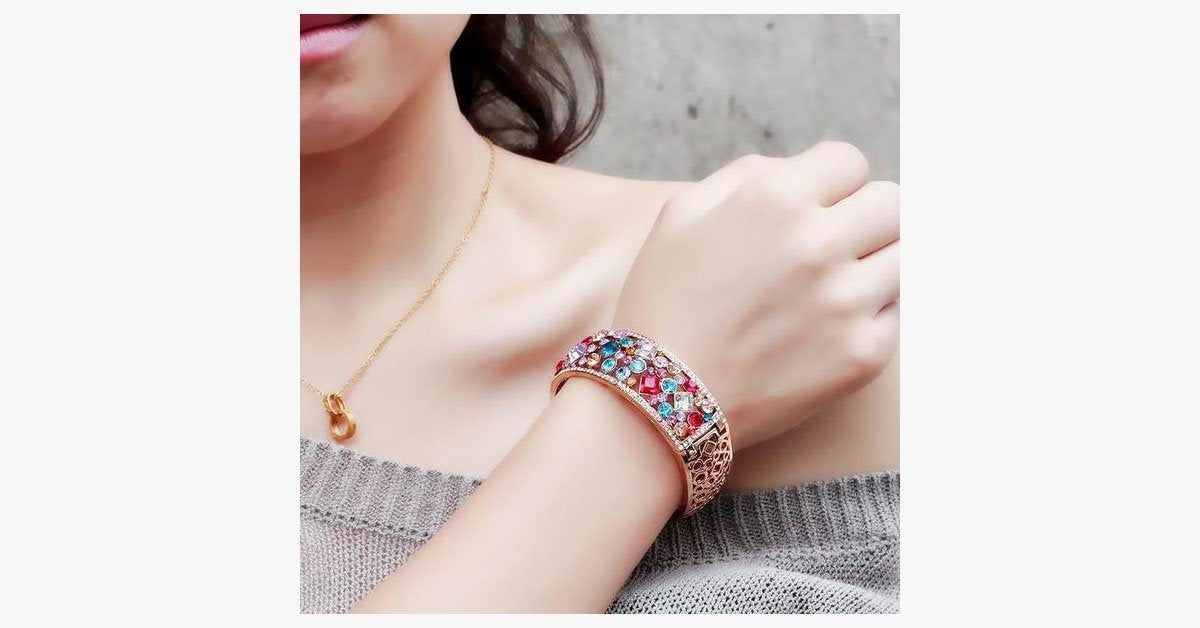 Colorful Crystal Bangle