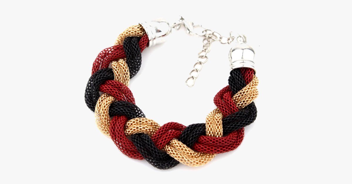 Red Chain Row Bracelet