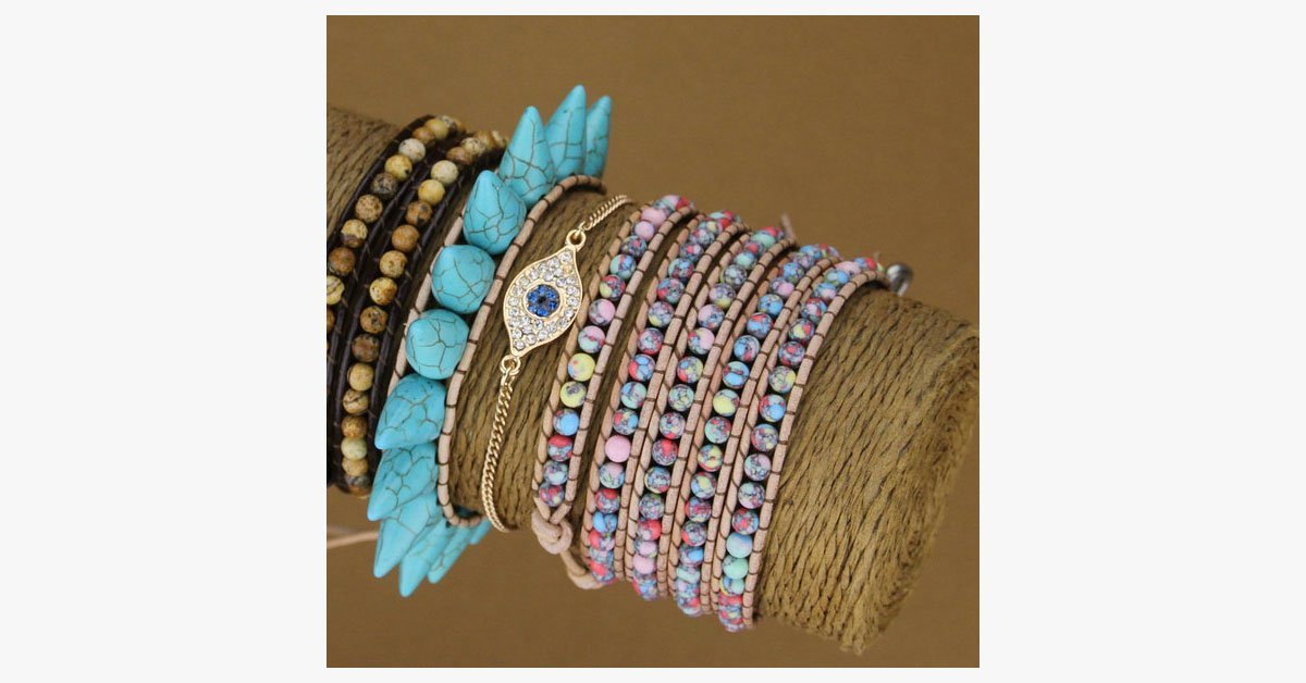 Beautiful Colourful Mess Wrap Bracelet