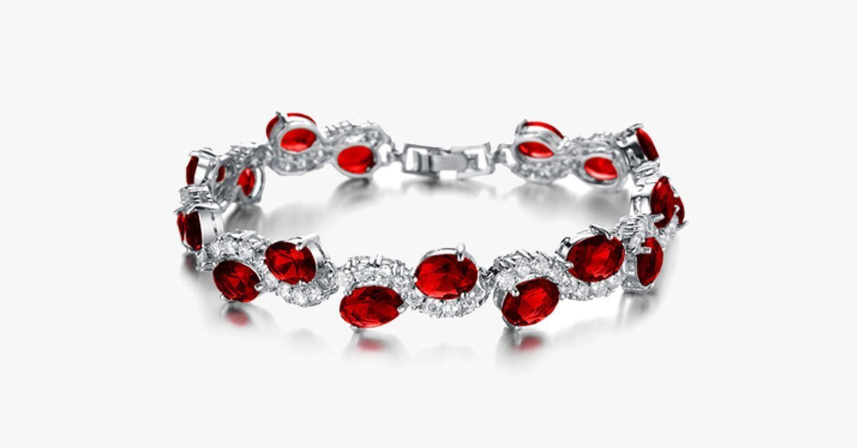 Red Garnet Exquisite Bracelet