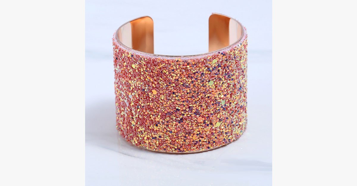 Sequin Cuff Bangle