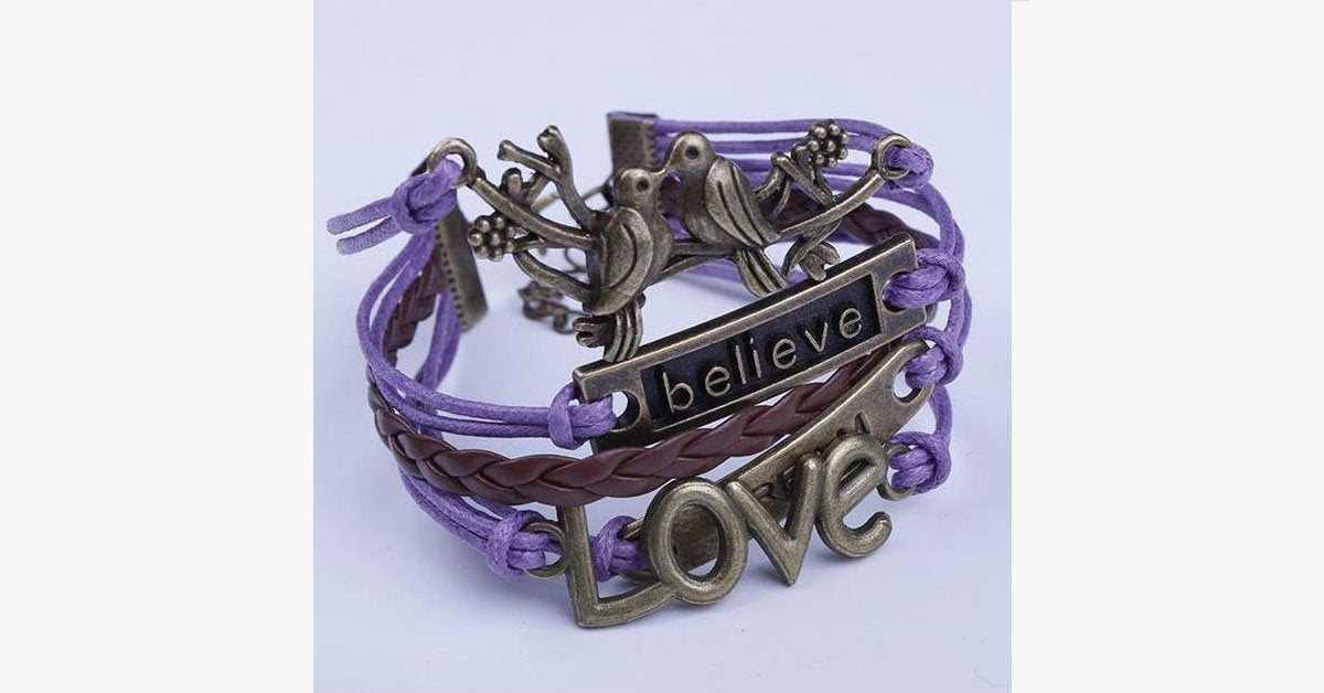 Believe Dream Love Bracelet