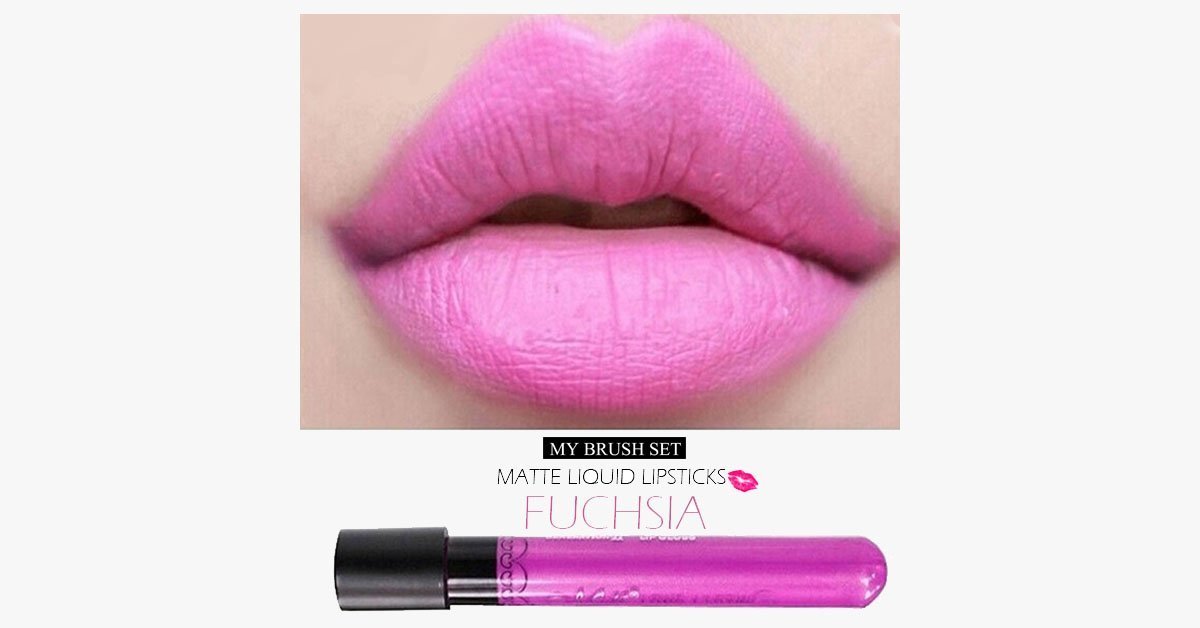 Fuchsia Matte Liquid Waterproof Lipstick – Make Your Lips Look Gorgeous Forever