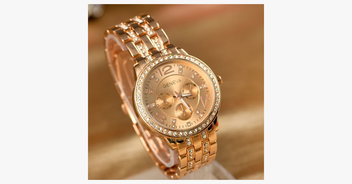 Exquisite Gold Plated Watch