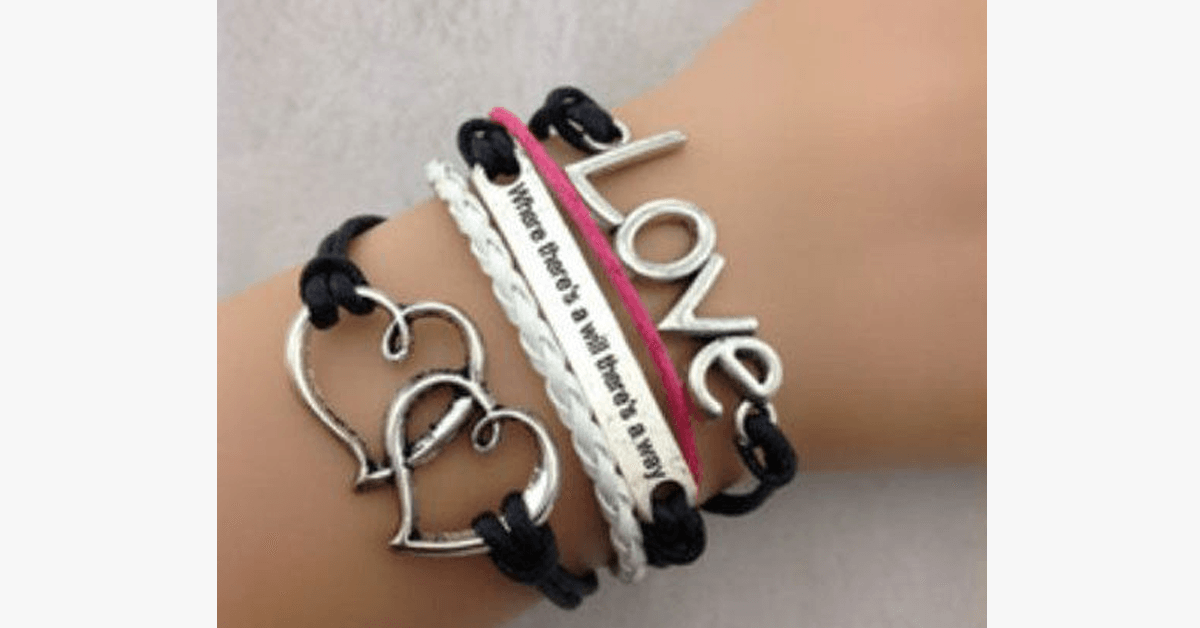 Double Heart Love Bracelet