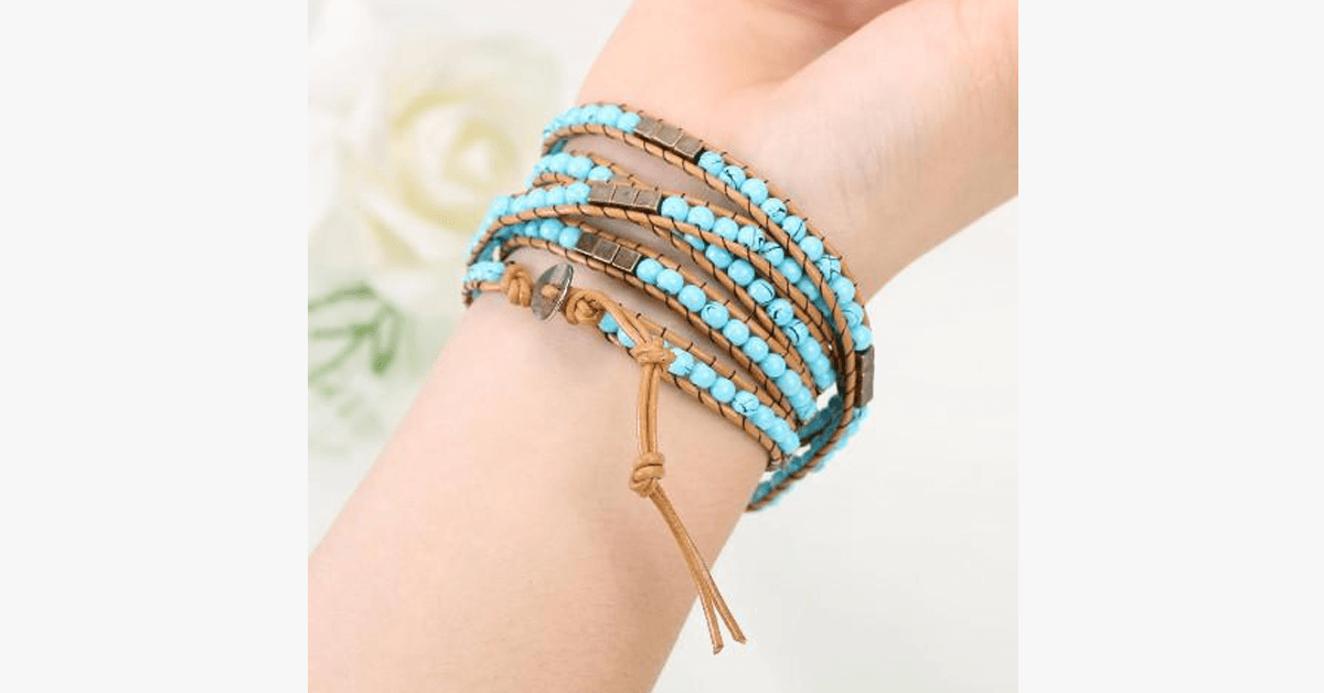 Egyptian Turquoise Wrap Bracelet