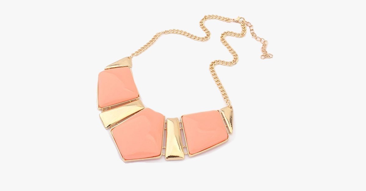 Candy Color Collar Statement Necklace