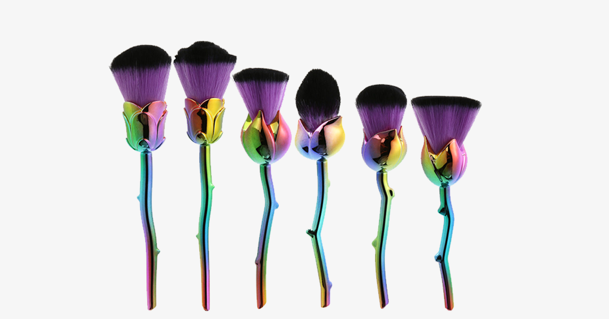 Extraordinary Rosette Brush Set – Make a Style Statement with Your Makeup Essentials