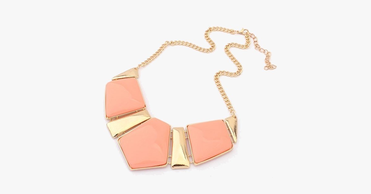 Candy Color Collar Statement Necklace